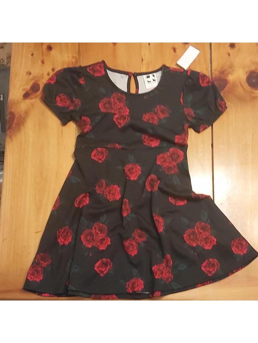Self Esteem Kid's Black and Red Casual-dress